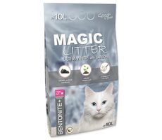 Magic Litter Katzenstreu Bentonit Ultraweiß mit Kohlenstoff 10l