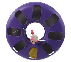 Magic Cat Ballbahn Kreis mit Maus lila-grau 25x25x6,5cm