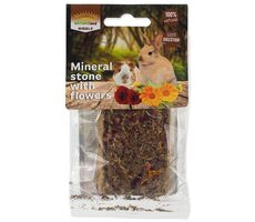 Nature Land Knabber-Mineralblock mit Blüten 100g