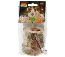Nature Land Knabberroller aus Holz mit Karotten 150g