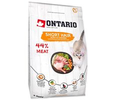 Ontario Cat Shorthair 400g / Granulat für erwachsene Kurzhaarkatzen