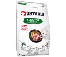 Ontario Cat Sensitive - Derma 400g / Granulat für erwachsene Katzen 