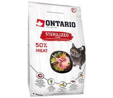 Ontario Cat Sterilised Lamb 400g / Granulat für erwachsene Katzen 