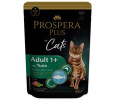 Prospera PLUS Cat Adult 1+ Beutel Thunfisch mit grünen Erbsen 85g