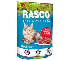 Rasco Premium Sterilized Rindfleisch mit Cranberry und Brunnenkresse 400g / Granulat für erwachsene Katzen 