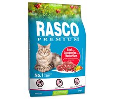 Rasco Premium Sterilized Beef mit Cranberry und Brunnenkresse 2kg / Granulat für ausgewachsene Katzen 