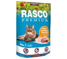 Rasco Premium Senior Truthahn mit Cranberry und Brunnenkresse 400g / Granulat für erwachsene Katzen 