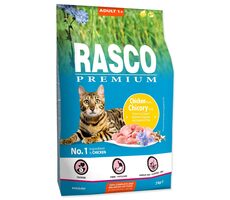 Rasco Premium Adult Huhn mit Zichorienwurzel 2kg / Granulat für ausgewachsene Katzen 