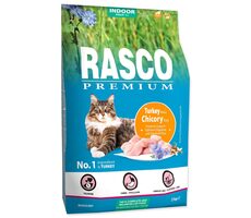Rasco Premium Indoor Truthahn mit Zichorienwurzel 2kg / Granulat für ausgewachsene Katzen 
