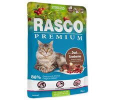 Rasco Premium Sterilized Duck Beutel mit Cranberry 85g