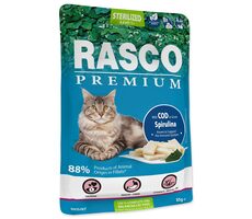 Rasco Premium Sterilisierter Kabeljau mit Spirulina Beutel 85g