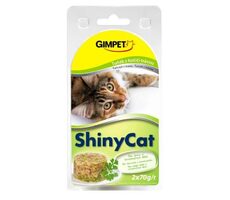 Gimborn Dosenfutter SHINY CAT Thunfisch + Katzengras 2x70g