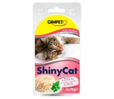 Gimborn Dosenfutter SHINY CAT Huhn+Krabbe 2x70g