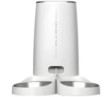 Rojeco Automatischer Tierfutterautomat 4 lv in Knopfausführung (Doppelnapf)