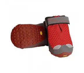 Ruffwear Grip Trex™ Hunde-Outdoorschuhe Rot Sumac XXXXS