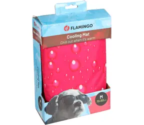 Flamingo Kühlkissen fuchsia M 70x50cm