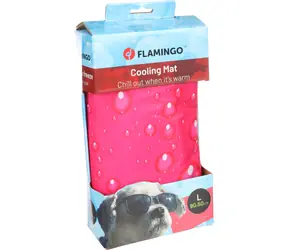 Flamingo Kühlkissen fuchsia L 90x50cm