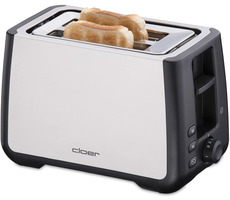 Cloer 3569 silber / Toaster / 1000W / zwei Scheiben