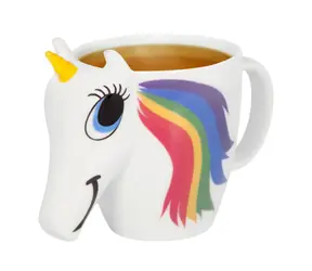 ThumbsUp! Einhornbecher 350 ml weiß / Keramikbecher