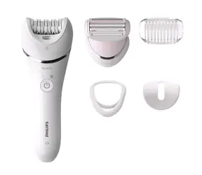 Philips BRE710-00 / Epilierer + Rasierer / 2 Geschwindigkeiten / Betrieb bis zu 40 Minuten / Nass- & Trockenrasur / Weiß