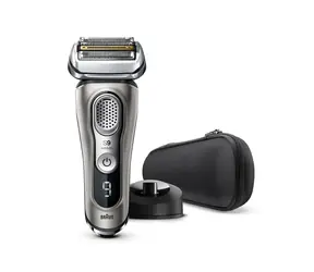 Braun Series 9 9325s silber / Planchet-Rasierer / wasserdicht / LED-Batterieanzeige / 60 Min. Betrieb