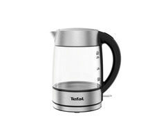 TEFAL Glass KI772D38 silber / Wasserkocher / 2200 W / 1,7 l / Edelstahl. Stahl 