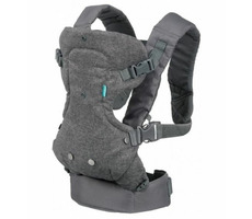 Infantino Flip Advanced 4in1 Babytrage schwarz / verstellbar / Tragkraft 14,5 kg / 0+ Jahre