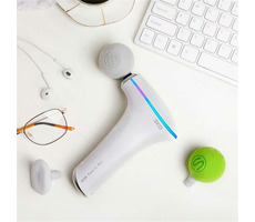 SKG F5-EN weiß / Massagepistole / 3 Intensitätsstufen / austauschbare Köpfe / 1800mAh