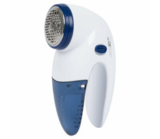 Clatronic TC 3759 / Fusselentferner / Durchmesser 45 mm / 2x AA / 3 Klingen / Abdeckung / Reinigungsbürste