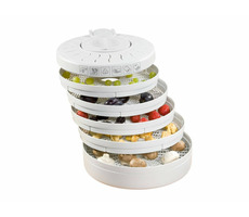 Clatronic DR 2751 / Obst- und Gemüsetrockner / 250 W / 5 Platten / weiß