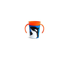Munchkin - WildLove 360° Juniorbecher mit Henkeln 177 ml - Killerwal / ab 6 Monaten