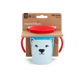 Munchkin - WildLove 360° Juniorbecher mit Henkeln 177 ml - Eisbär / ab 6 Monaten