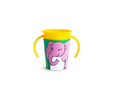 Munchkin - WildLove 360° Juniorbecher mit Henkeln 177 ml - Elefant / ab 6 Monaten