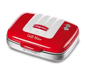 Ariete 1973 rot / Waffeleisen / 700 W / Antihaftbeschichtete Oberflächen