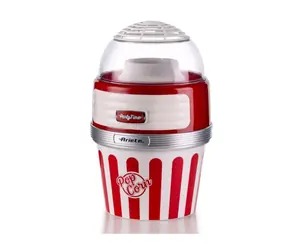 Ariete 2957-00 Party Time rot / Großer Popcornbereiter / 1100 W / 60 g in 2 Min.