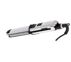 Camry CR 2320 silber / Haarglätter / Titanplatten 28x110mm / 6 Temperaturen 130°C-230°C