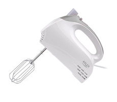 Adler AD 4201 / Handmixer / 300W / 5 Geschwindigkeiten / Turbo / Schlagen / Kneten / Weiß  