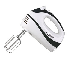 Adler AD 4205 / Handmixer / 300 W / 5 Geschwindigkeiten / Turbo / Schlagen / Kneten / Weiß 