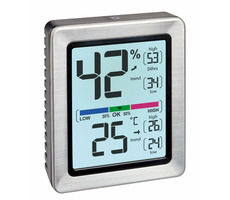TFA 30.5047.54 - EXACTO Digitales Thermometer und Hygrometer - Silber