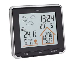 TFA 35.1153.01 - LIFE Heimwetterstation mit Wettervorhersage - schwarz