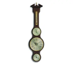 TFA 45.3004.03 - Wetterstationskapelle mit Thermometer & Hygrometer & Barometer und Uhr