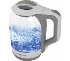 Esperanza EKK025W YUKON Wasserkocher weiß / 1500 W / 1,7 L / LED-Beleuchtung / Glas und Kunststoff
