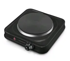 Esperanza EKH003K Helens Elektro-Einzelplattenkocher, Schwarz / 1000 W / 5 Temperaturstufen 