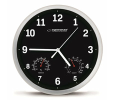 Esperanza EHC016K Lyon Wanduhr schwarz