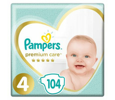 Pampers Premium Care Maxi Mega Box (104 Stück) / Windeln / Größe 4 (9-14 kg)