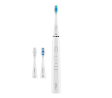 Niceboy ION Sonic weiß / Elektrische Zahnbürste / 45.000 Schwingungen / 4 Modi / Timer / IPX7 / 3 Bürstenköpfe