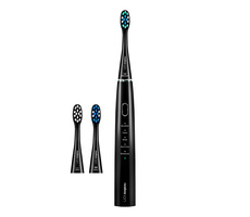 Niceboy ION Sonic schwarz / Elektrische Zahnbürste / 45.000 Schwingungen / 4 Modi / Timer / IPX7 / 3 Bürstenköpfe