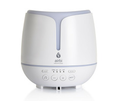 Airbi SONIC Aromadiffusor weiß / LED-Beleuchtung & BT-Lautsprecher / 300 ml 