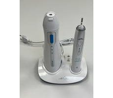 ETA Sonetic 2707 90000 weiß / Set Schallbürste + Munddusche / 3x Kopf / 4X Düse / 1x Zungenaufsatz