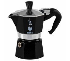 Bialetti Moka Express Mokkakanne für 1 Tasse 50 ml schwarz